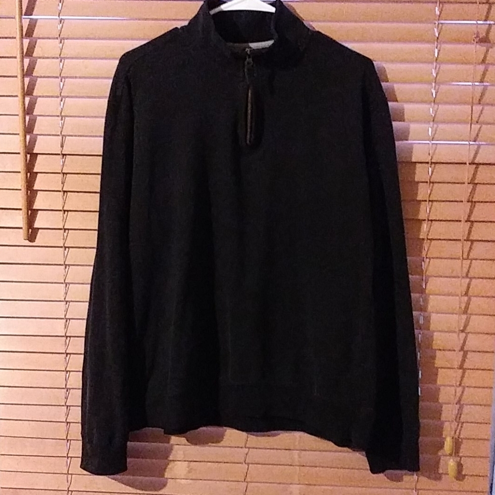 George 1/4 Zipper Black Pullover